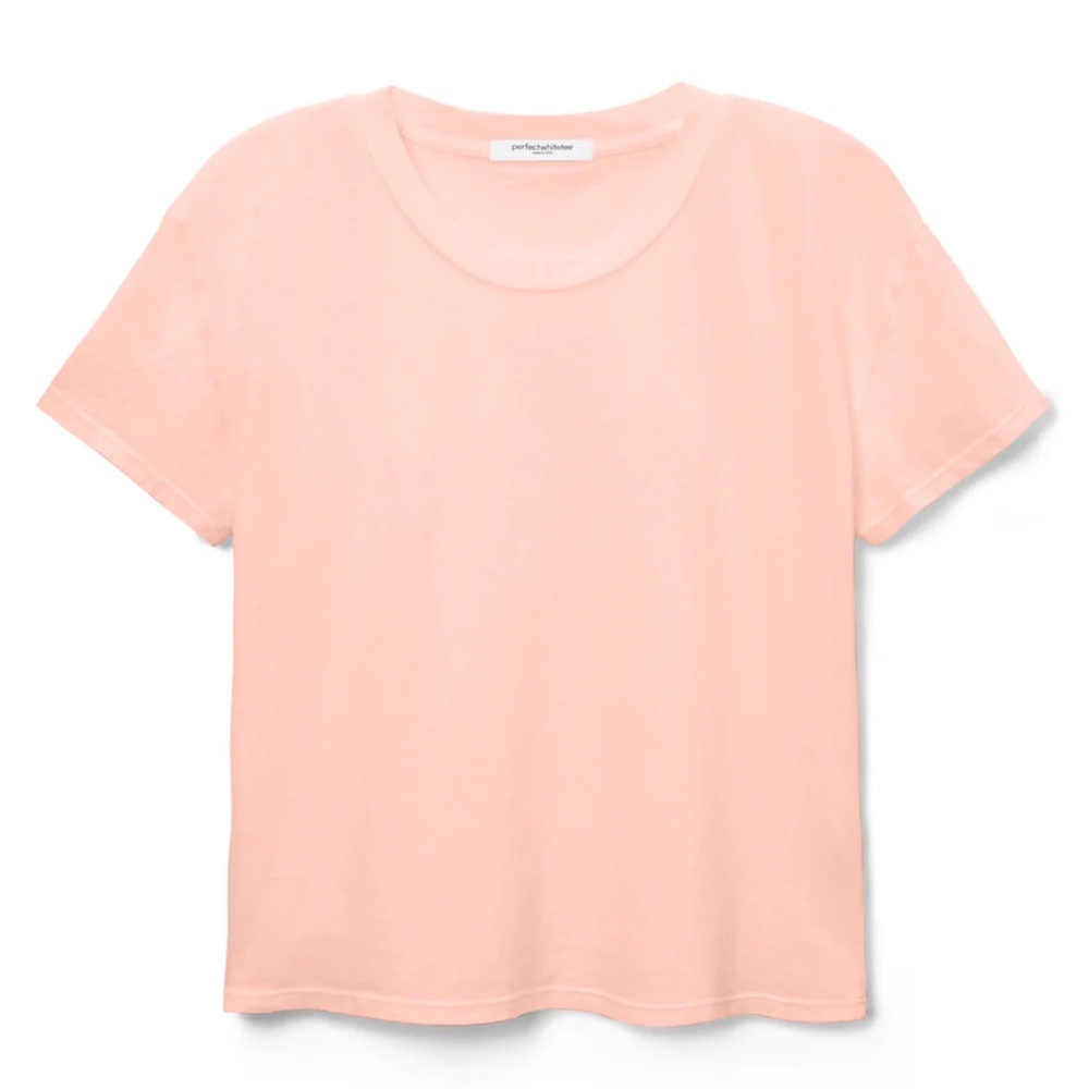 Perfectwhitetee Harley shirt in color melon